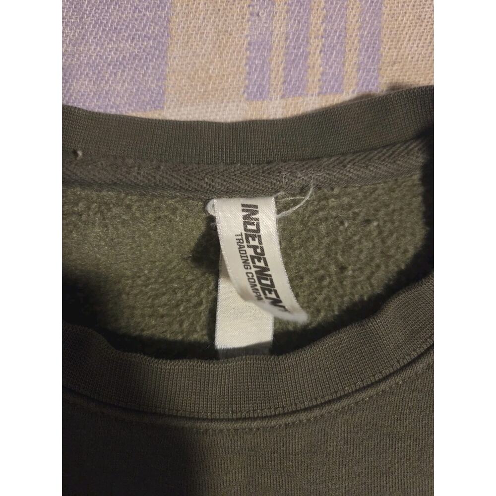 Noah Kahan Sweatshirt Olive Green Crewneck Stick Season Tour 2024 - Picture 3 of 7